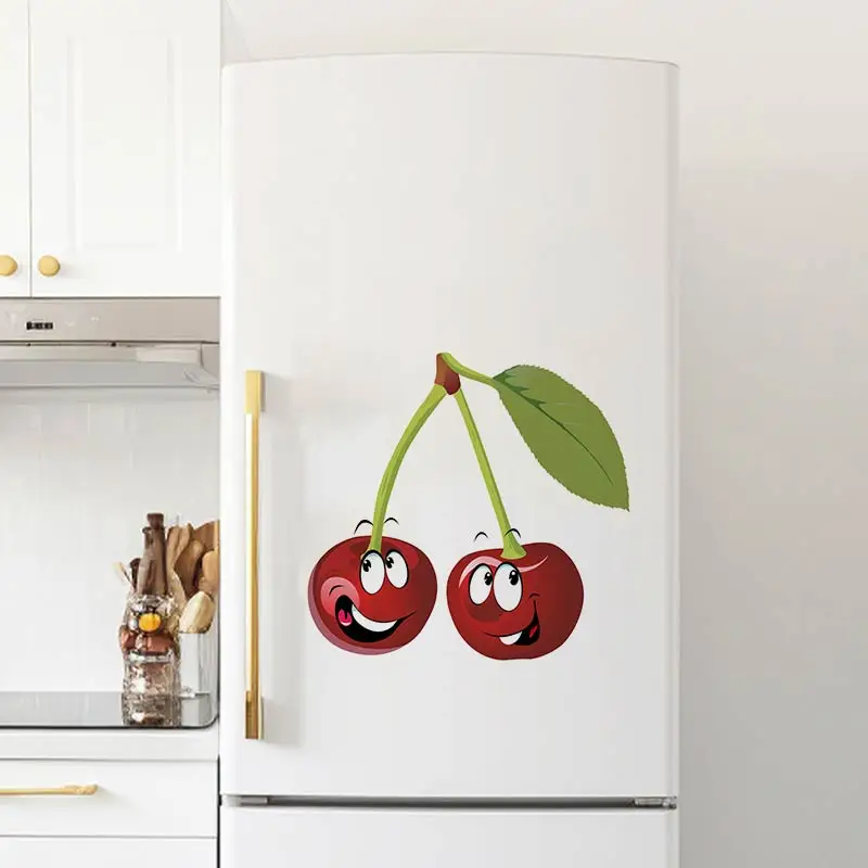 M409 Tempting Fresh Fruits And Vegetables Stickers Kitchen Decorative Dining Room Decals wall stickers self adhesive stickers kitchen wall sticker