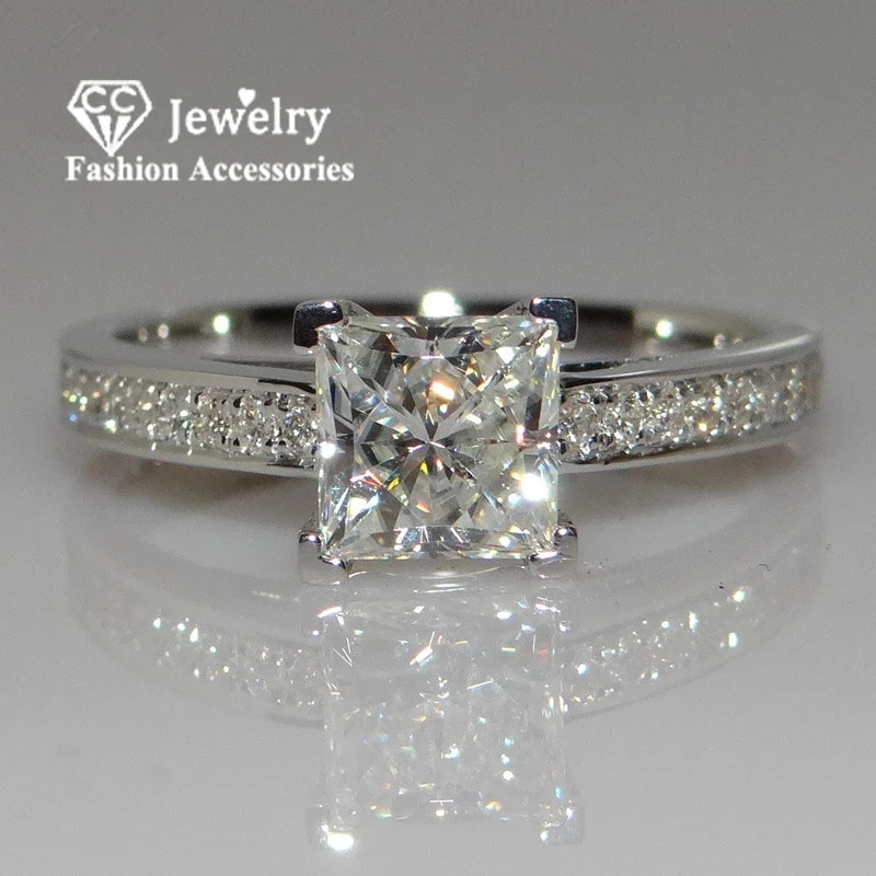 Cc Jewelry Fashion Sterling 925 Silver Rings For Women Jewelry Simple ...