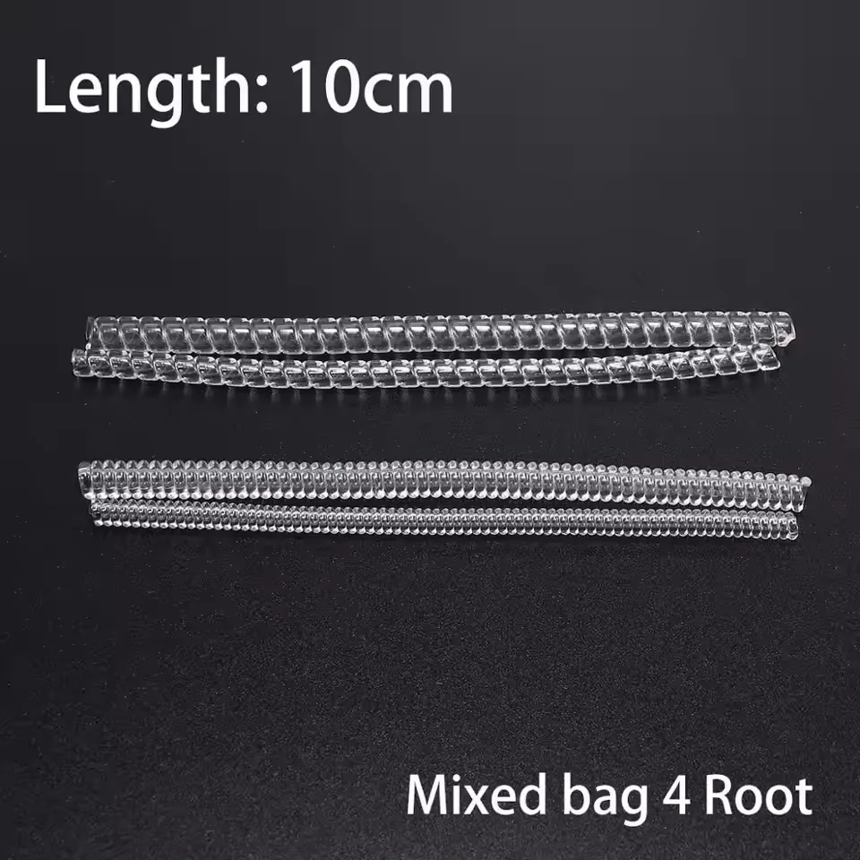 4pcs/lot Transparent Spiral Based Ring Tools Spring Coil Ring Size Adjuster Guard Tightener Reducer Resizing Tool For Jewelry