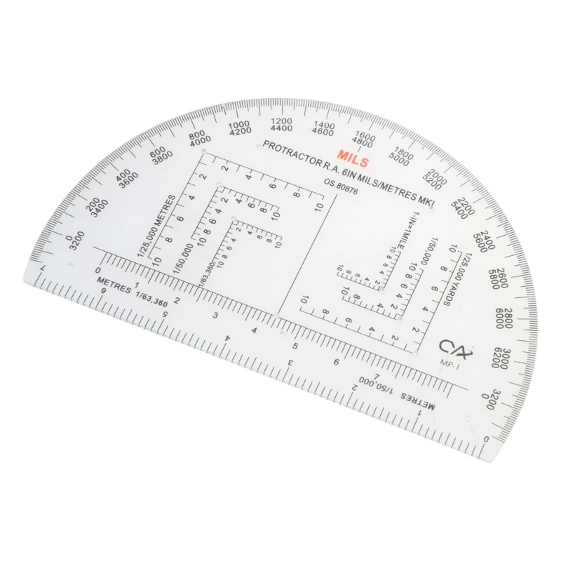 Military Map Coordinate Scale Protractor Romer Grids Reference Tool angle measuring tool angle protractor