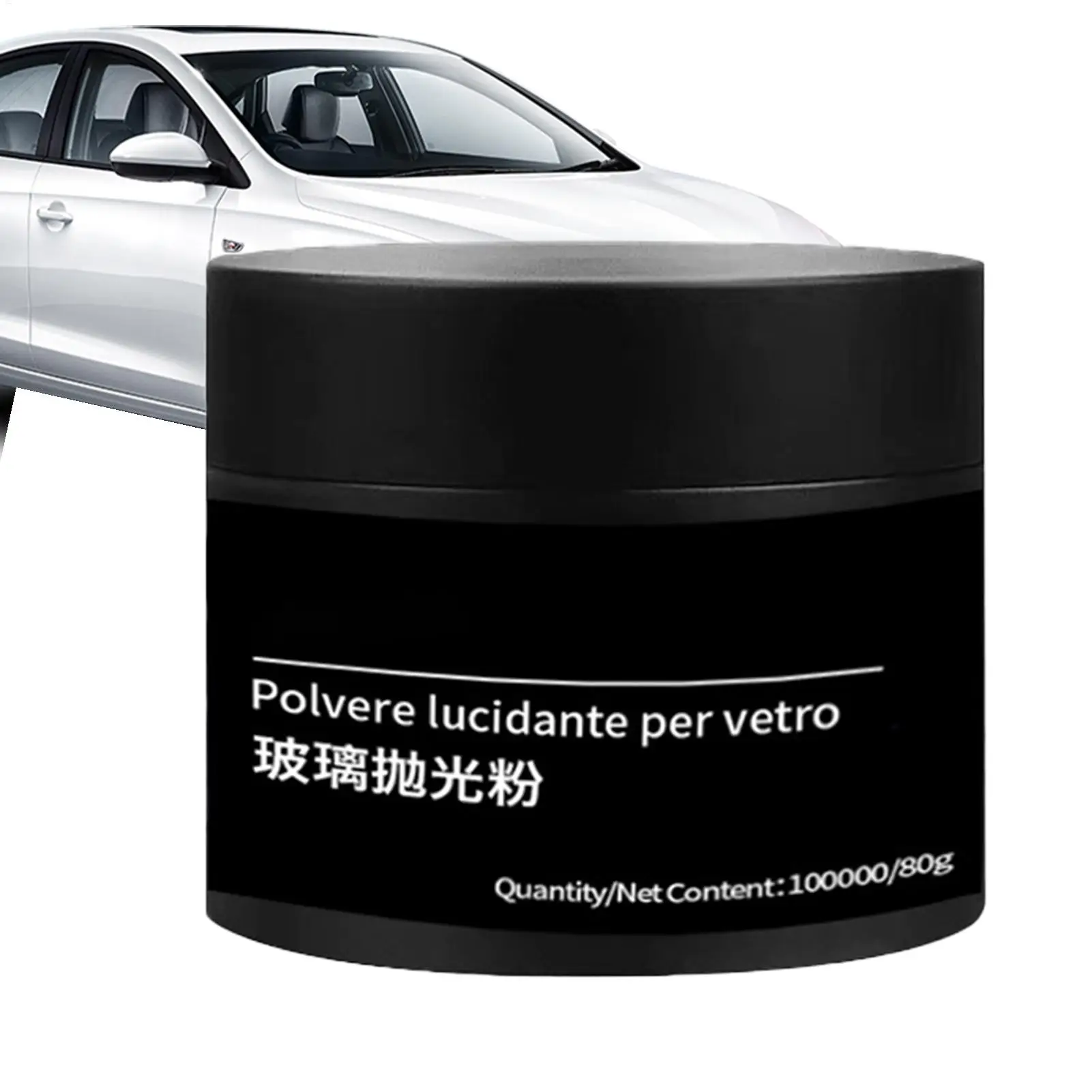 80g Car Windshield Glass Polishing Scratch Repair Powder Windshield Polishing Powder Windscreen Repair Waxing Polish Cleaner