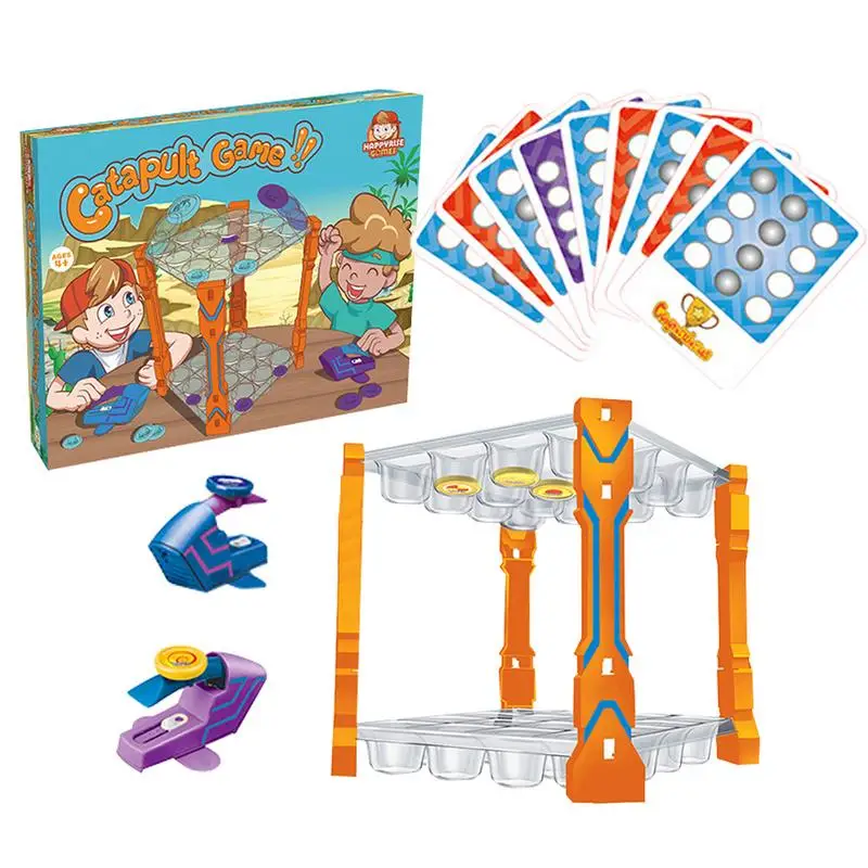 

Launching Board Game Two Player Family Launching Disk Game Hand-Eye Coordination Toys For 4-6 Years Kids Tabletop Games For Home