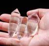 Hight Quality Clear Vogel Style Quartz Crystal Wand 24 Sided Double Point Wand Inspired Spiritual Reiki Healing Crystal 5