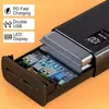 66W 20000mAh Fast Charger Power Bank Portable Battery Charger USB Two-way Quick Charging for iPhone Xiaomi Huawei Samsung 5