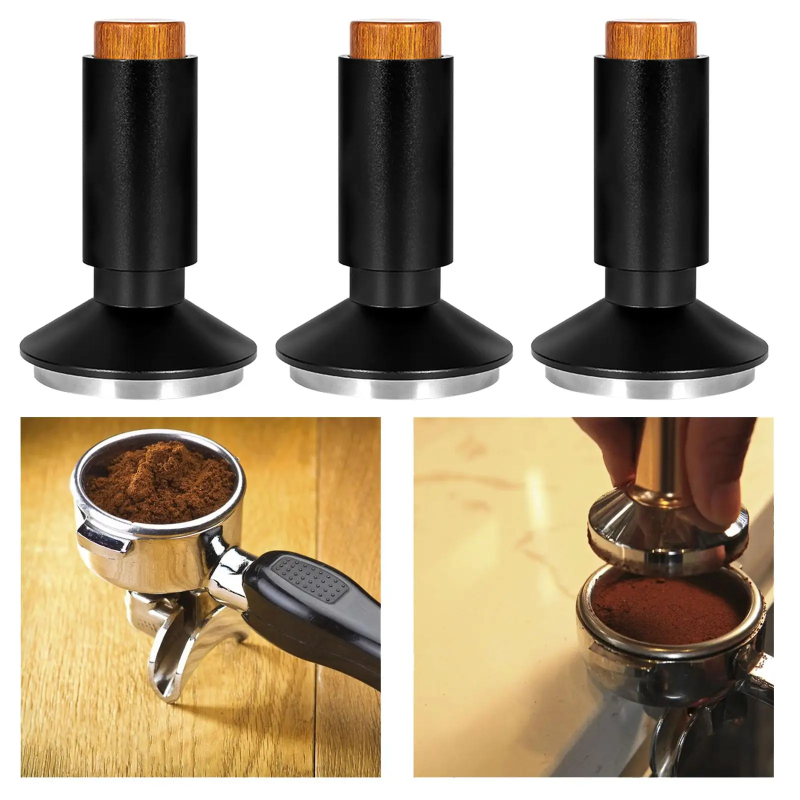 2 in 1 Espresso Tamper Coffee Powder Distribution Calibrated for Coffee Maker Cafe Bar Barista Gift Accessories Espresso Machine