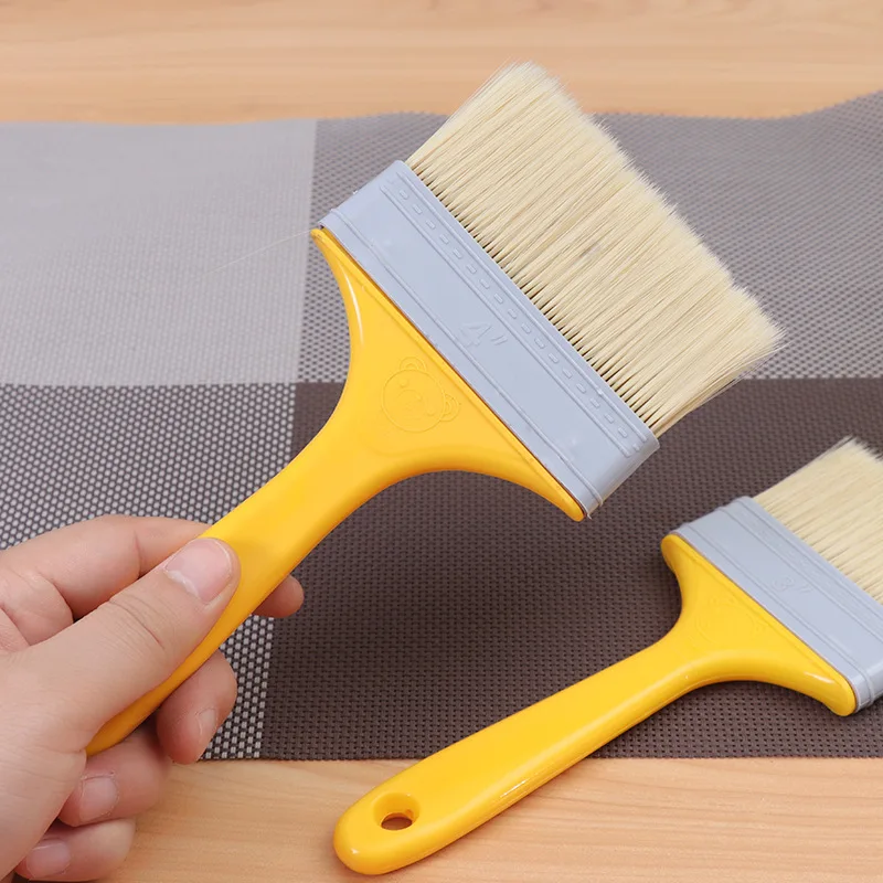 1/2/3/4/5Inch Paint Brush Home Decoration Paint Brush Plastic Handle Soft Hair Wall and Furniture Tool