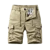Multi-Color Workwear Shorts Men's Loose Straight Climbing Pants Casual Versatile Multi-Pocket Pants Lace-up Cropped Pants 5