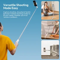 Ulanzi TT88 Overhead Selfie Stick 1.44M with MagSafe Clamp Photograph Tripod for Phone Livestreaming Vlog with Remote Control - Image 2
