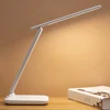 LED Desk Lamp 3 Color Dimmable Office Table Lamp with Clock Date Temperature Reading Light Touch Dorm Lamp for College Dorm Room 4
