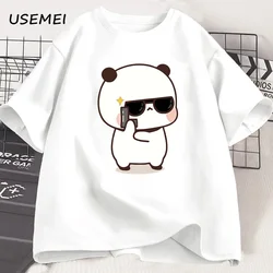 Bubu Dudu Matching Couple T - Shirt - Cute Bear and Panda Design, Cotton Valentine's Gift - S (Bubu Dudu 3)