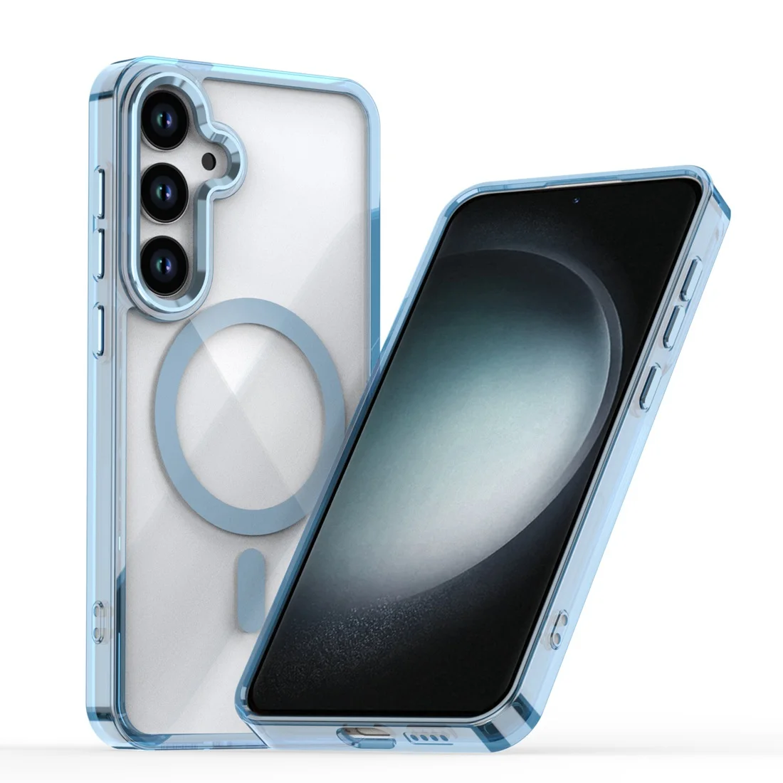 Clear Magnetic Phone Case, Shockproof Slim Protective Cover with MagSafe Compatibility