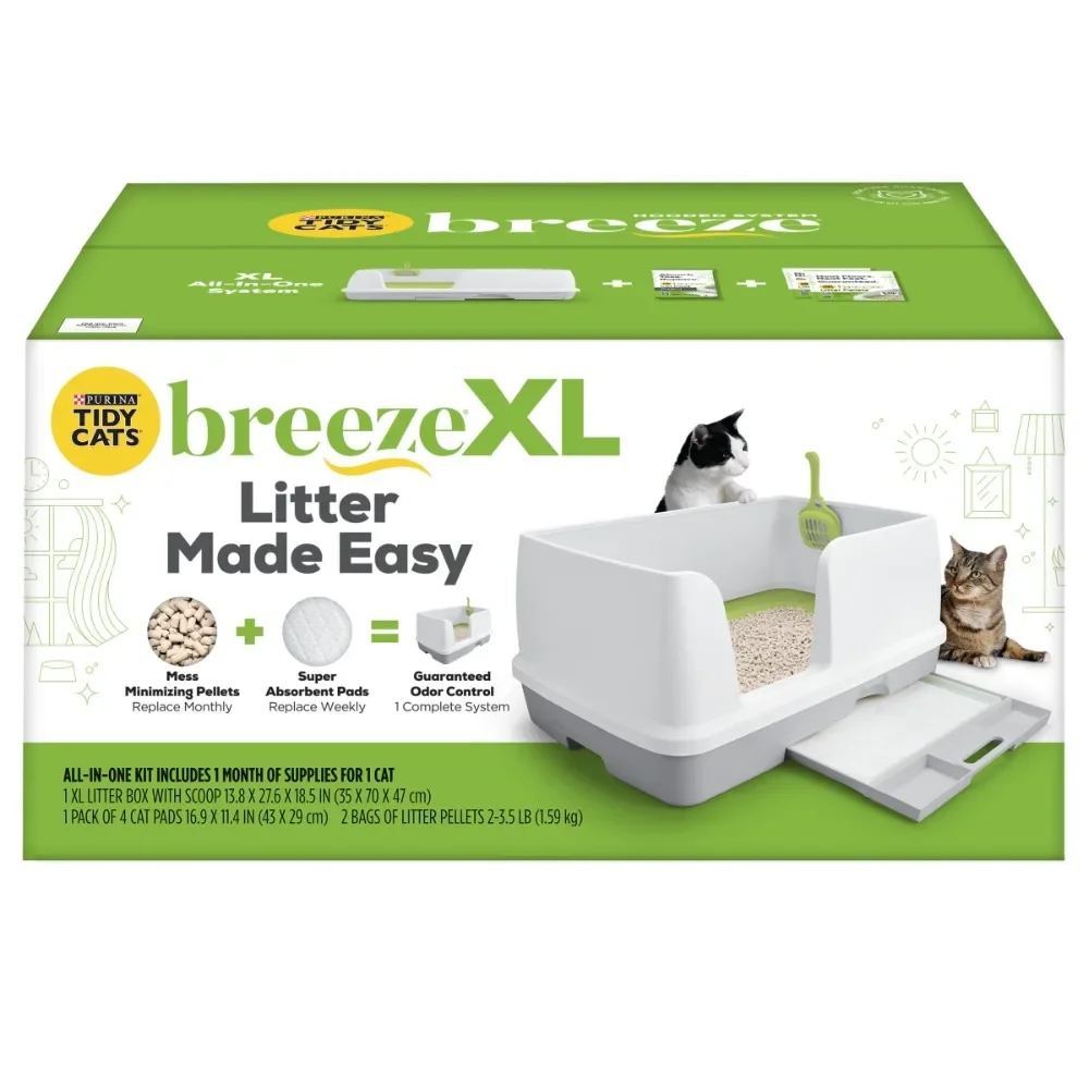 

Пурпурная система кошачьего туалета Purina Breeze, стартовый комплект Xl