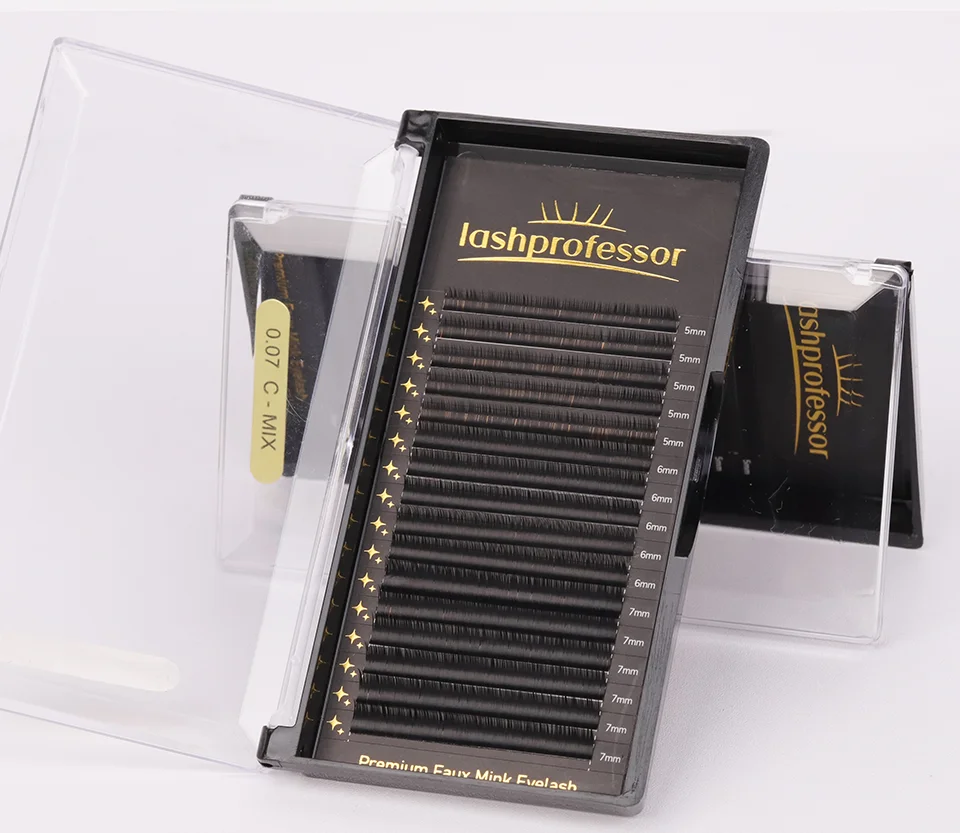 Mix 5 6 7mm Untere Wimpern Unterwimpernverlängerungen C/CC/D Curl Einzelne Natürliche Kurze Nerz-Wimpernverlängerungen – Detail 8