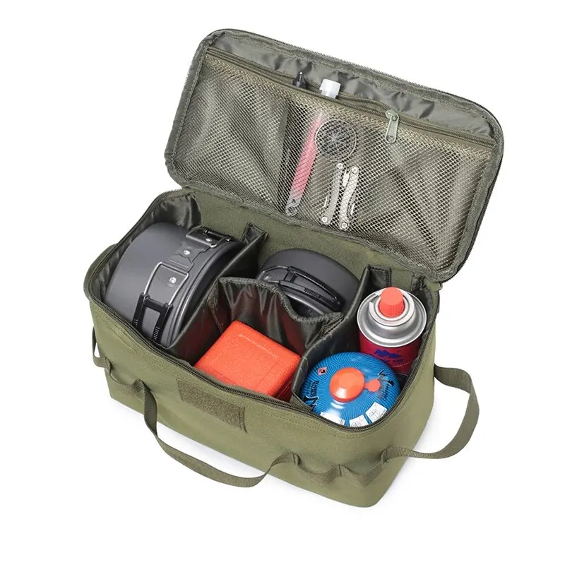 Borsa portaoggetti per bombole di gas da campeggio all'aperto, grande capacità, borsa per attrezzi con chiodi da terra, borsa per utensili da cucina per picnic_voghion.com