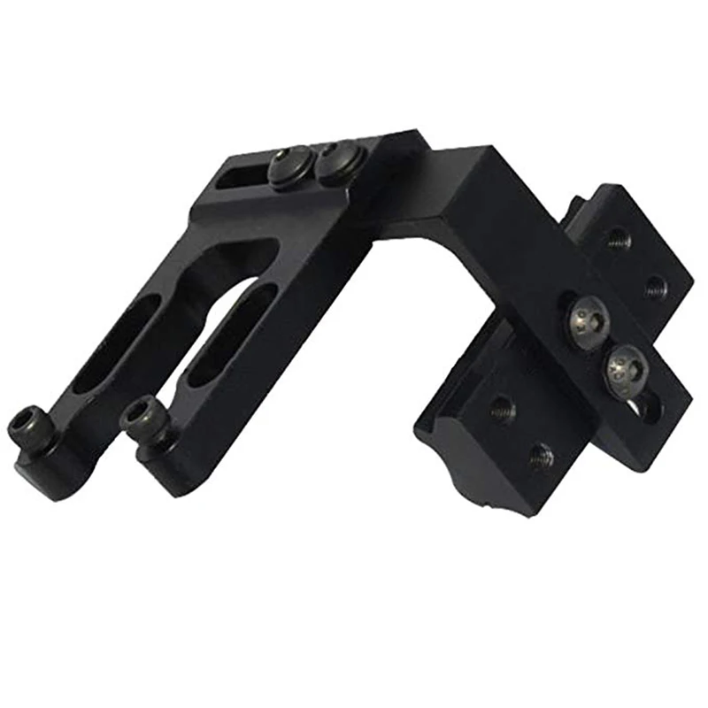 Arco composto per tiro con l'arco e arco ricurvo Adattatore per staffa per torcia con attacco per mirino laser per caccia Accessorio per arco e frecce - immagine 5