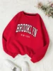 Brooklyn New Work Printed Hoodies Women Cotton Colorful Clothes  Basic Trend Hooded Tops Be Durable Harajuku Hoodie Womens 4