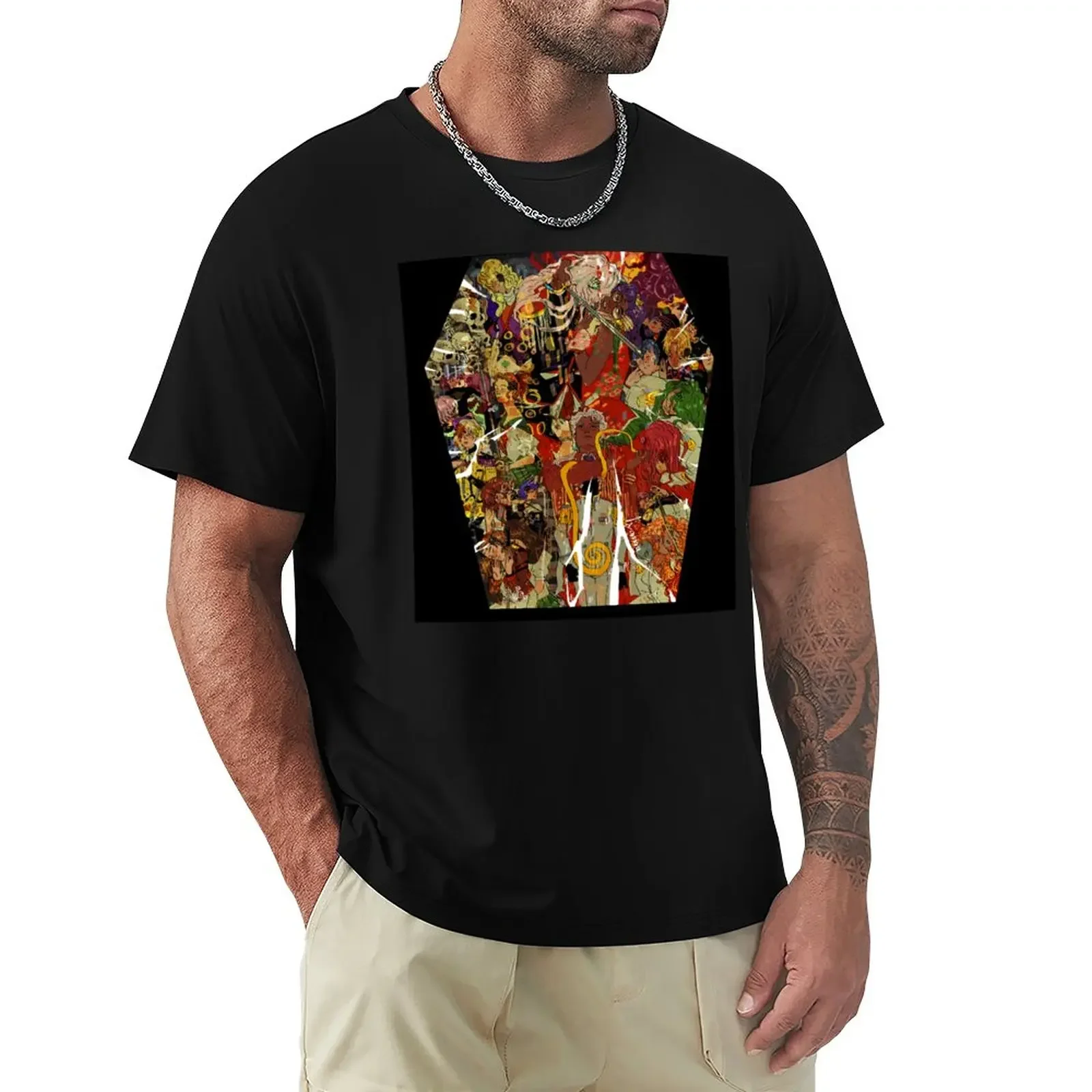 Gustav Klimt X Rgu T-Shirt Summer Top Plain Customizeds Mens Graphic T-Shirt Abbigliamento Estivo Manica Corta Tee Mens T-Shirt Pack