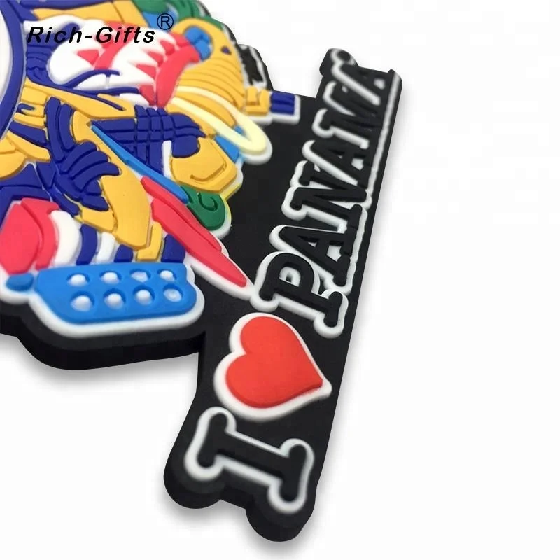 Customized Logo Soft Rubber Fridge Magnet, Panama, Customized