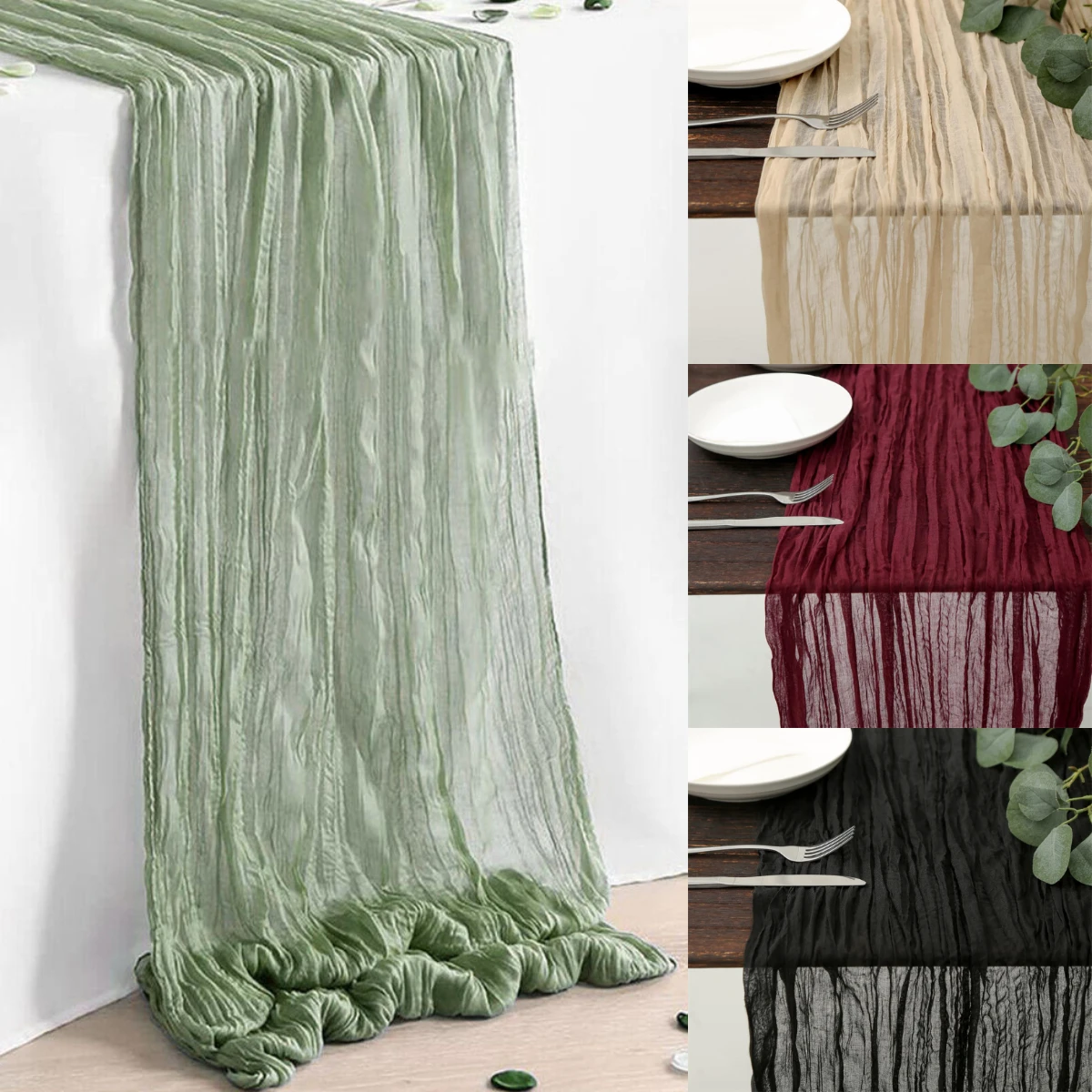 

Large Soft Tablecloth Birthday Wedding Decoration Table Cover Runner
