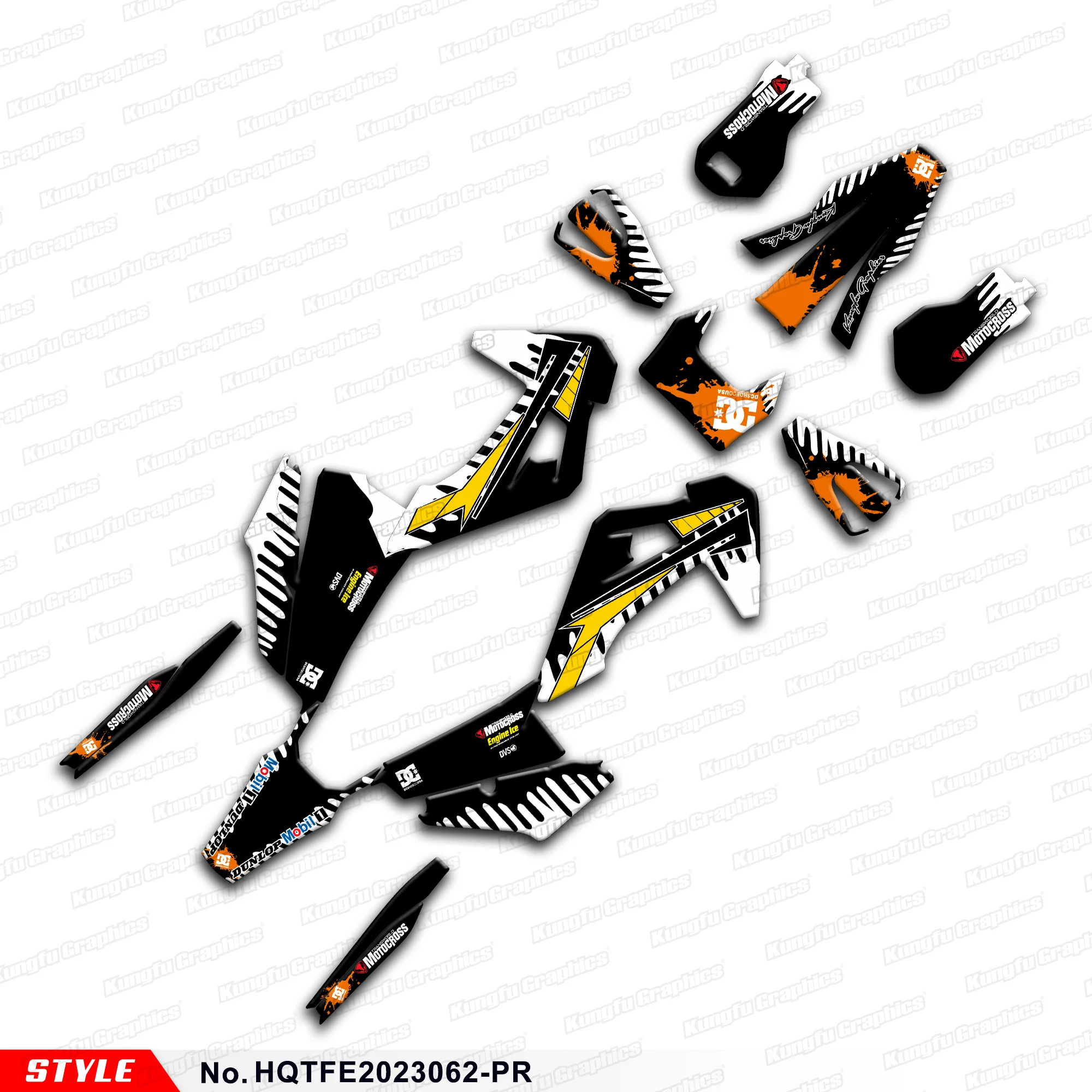 

Мотоциклетные наклейки глянцевый ламинат для Husqvarna TE FE 250 350 450 501-2019, HQTFE2023062-PR