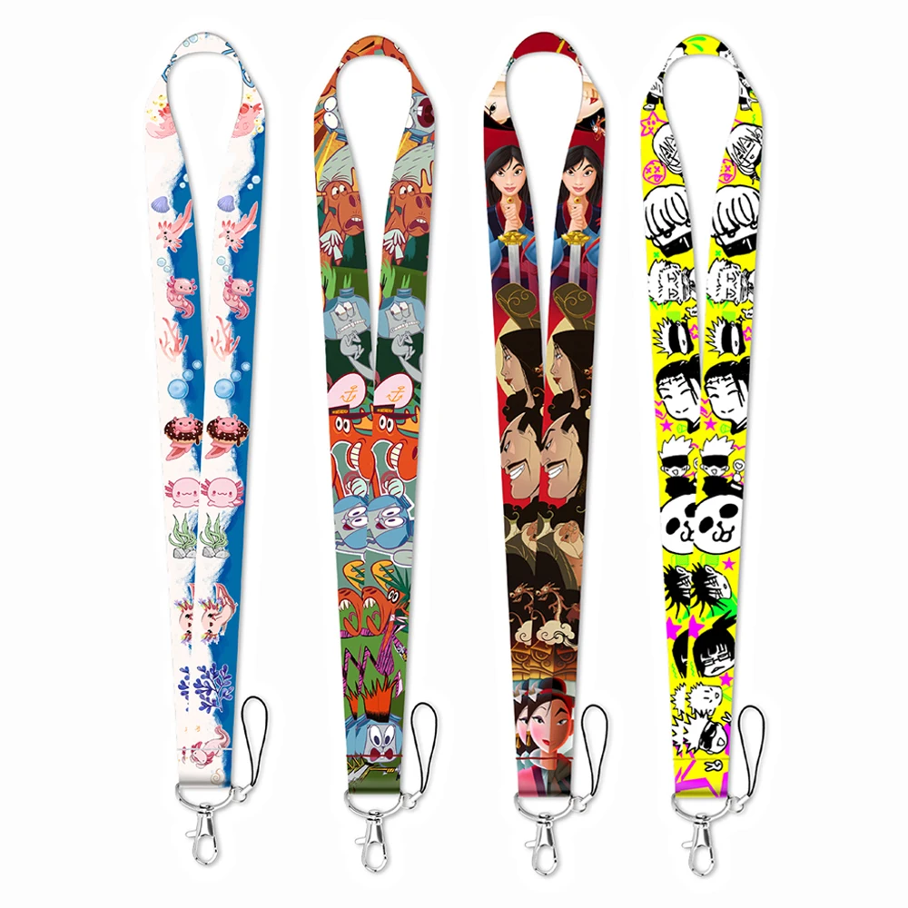 

Anime Cute Neck Strap Lanyards for Keys Keychain Badge Holder ID Credit Card Pass Hang Rope Accessories Gifts For Kids