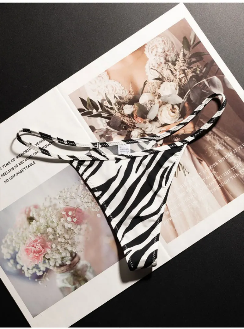 thong strap detail on hip