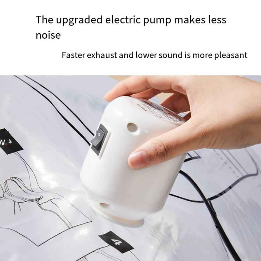 Hanging Squeezable Storage Bag Reusable Clothes Compression Storage Bag Dustproof for Clothes Down Overcoat