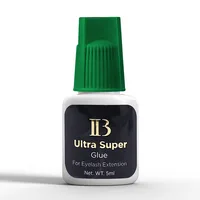 1 Bottle Original IB Super Plus Glue for Eyelash Extensions 5ml Korea Professional IB Gold Wine Red Cap Glue Makeup Tools Shop 2