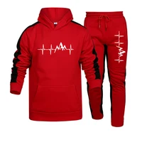 Automne hiver offre spéciale hommes nouvel ensemble de survêtement sweat à capuche et pantalons de survêtement de haute qualité mâle cadran décontracté sport Jogging ensemble 3