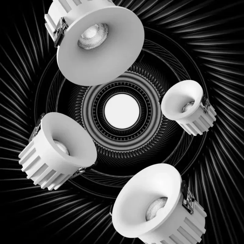 초박형 조광 가능 매립형 알루미늄 AC110-220V 스포트라이트 LED 천장 다..