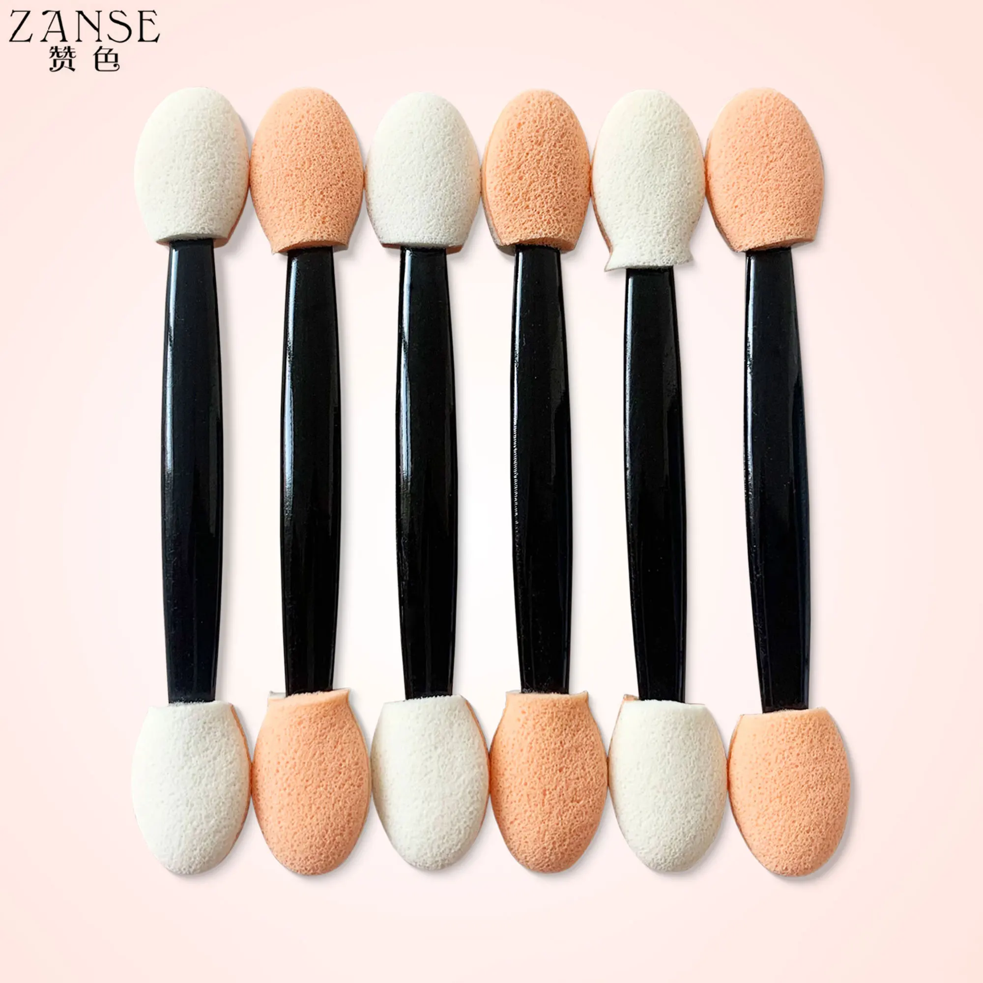 50/100PCS Disposable Eyeshadow Brush Dual Sided Sponge Nylon Sets Make up Eye Shadow Brushes For Cosmetic Applicator Makeup