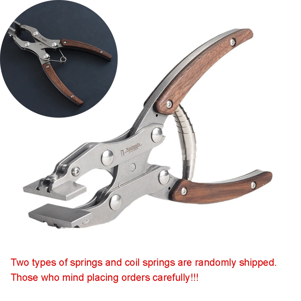 Nattools Professional Leather Flat Pliers Stainless Steel Parallel Pliers Handmade DIY Craftsman LeatherCraft Tools Leather Tool