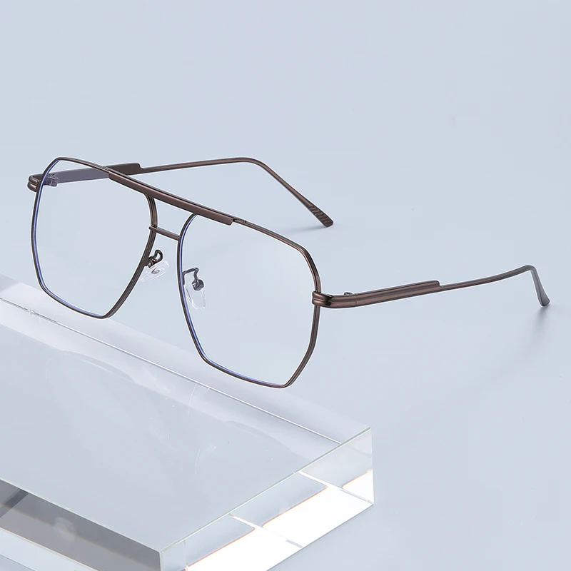 남성과 여성을 위한 비즈니스 스타일 금속 프레임 안경, 운전용 안경2501에 적합