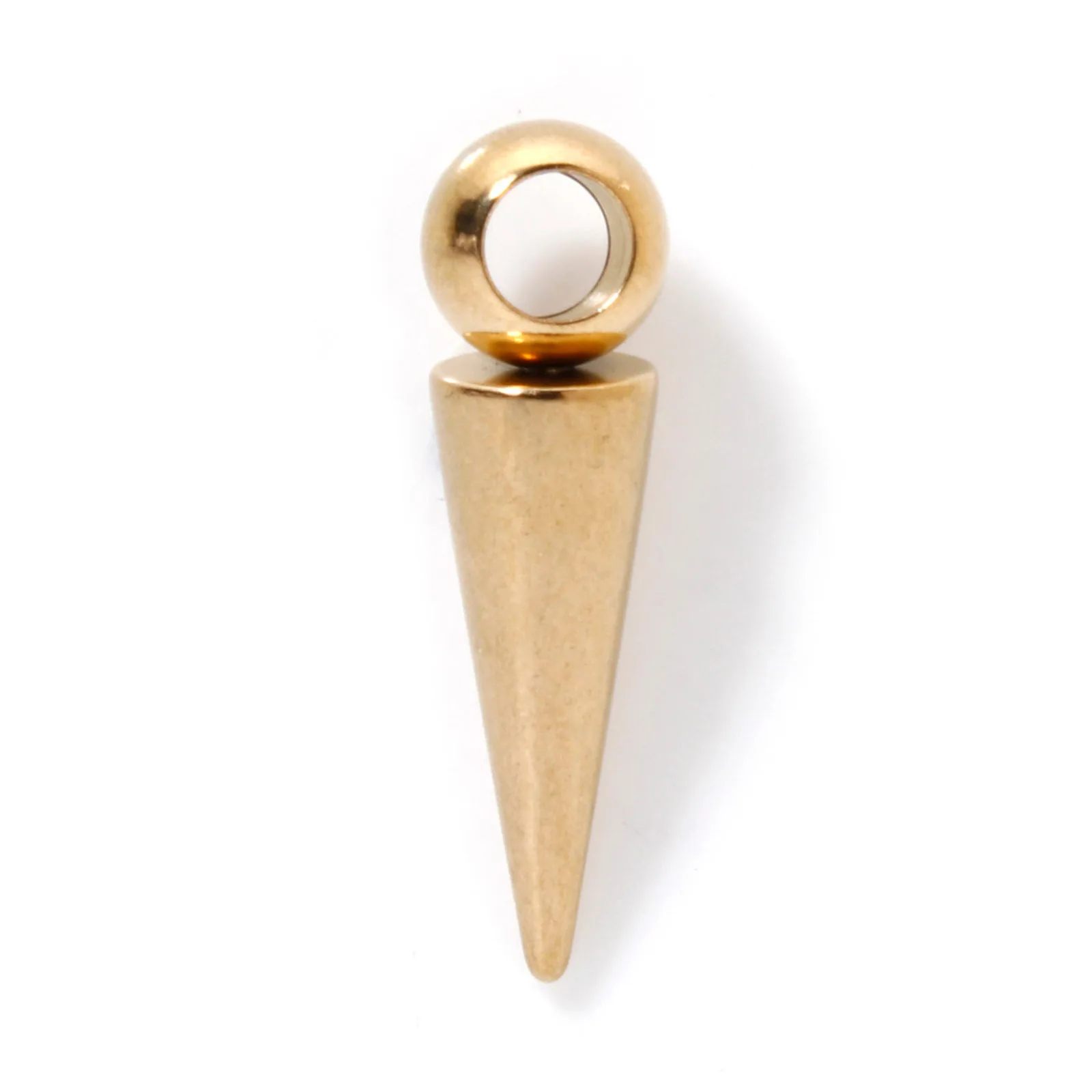 10 Stück 304 Edelstahl Kegel Charms Anhänger Retro Bullet Spike Perlen für Frauen Mann Creolen Ohrring Halskette Schmuckherstellung – Detail 11