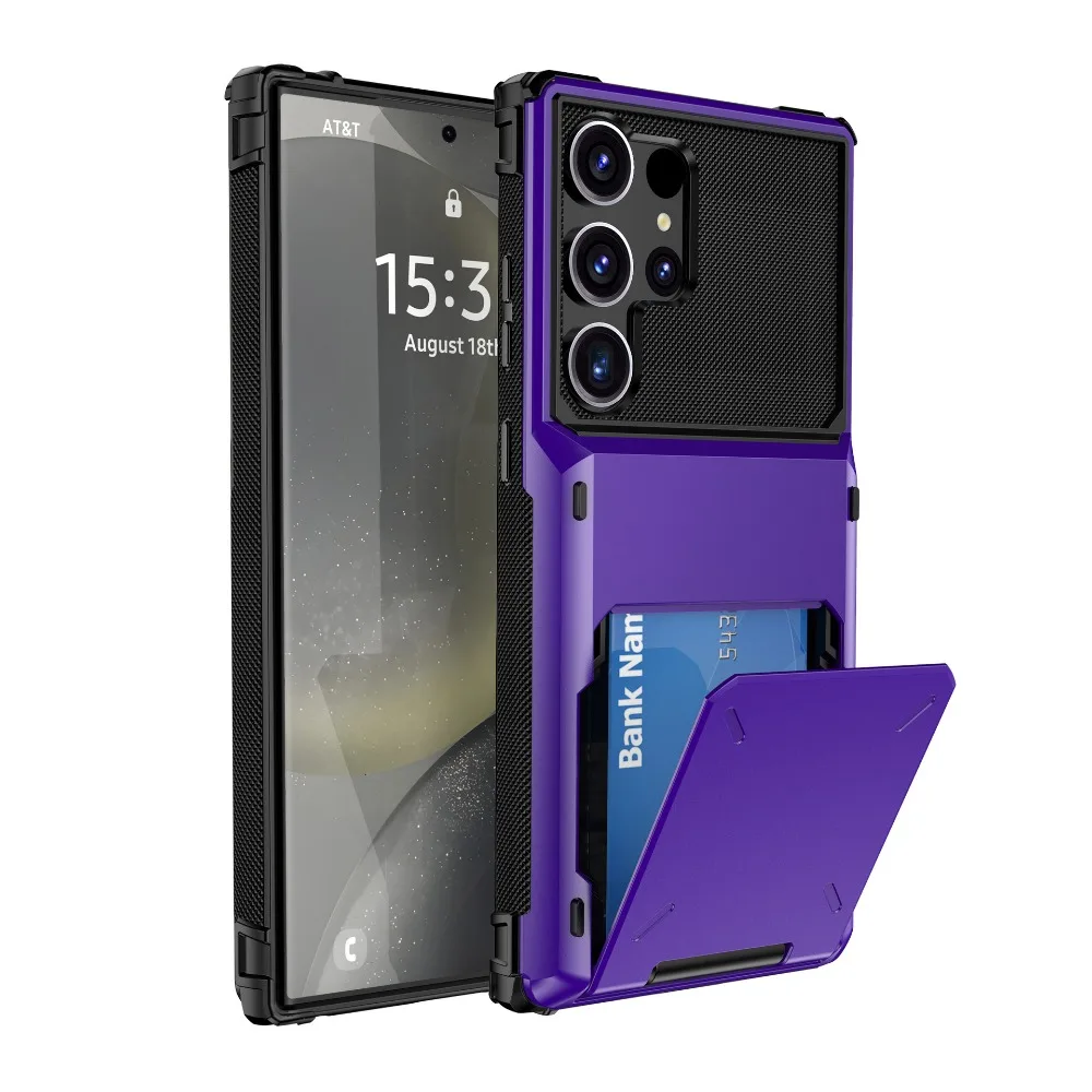Stylish Wallet Phone Case with Card Holder & Protective Cover