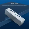 ORICO Aluminum 7 Ports USB 3.0 Hub Multi USB Splitter Dock Station with USB Charge Power for Laptop Accessories MacBook Splitter 6