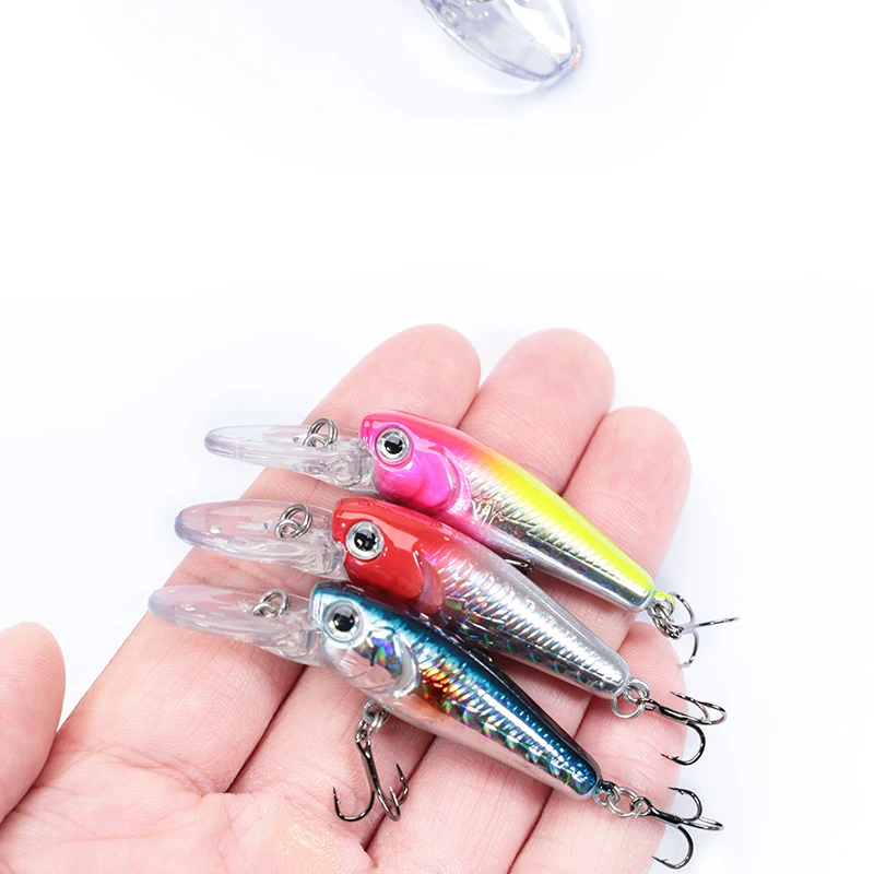 OUTKIT 3,2g 40mm Schwimmende Minnow Winter Angeln Köder Für Forelle Harten Köder Crankbait Wobbler Angelgerät Für Bass barsch Pesca – Detail 4