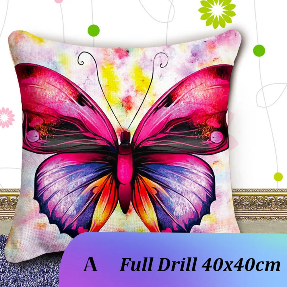 5D DIY Full Drill Diamond Paintings Animal Cushion Cover Replacement