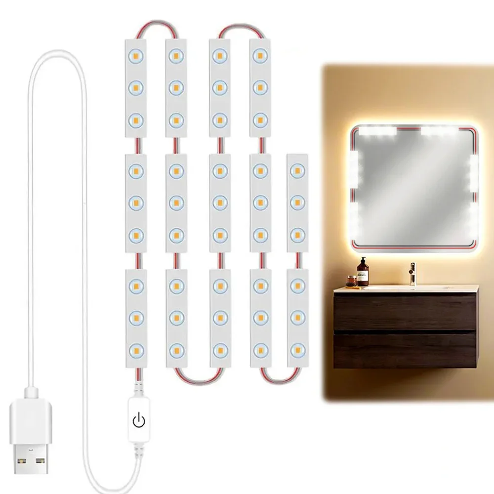 Multi-Functional Dimmable Design Innovative USB Touch LED Cosmetic Mirror Lighting Provides the Perfect Lighting Solution
