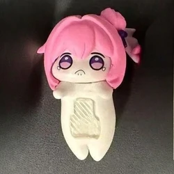 10cm Cute Figure Doll Hanging Desktop Ornament Toy Collection Holiday Gift (D)