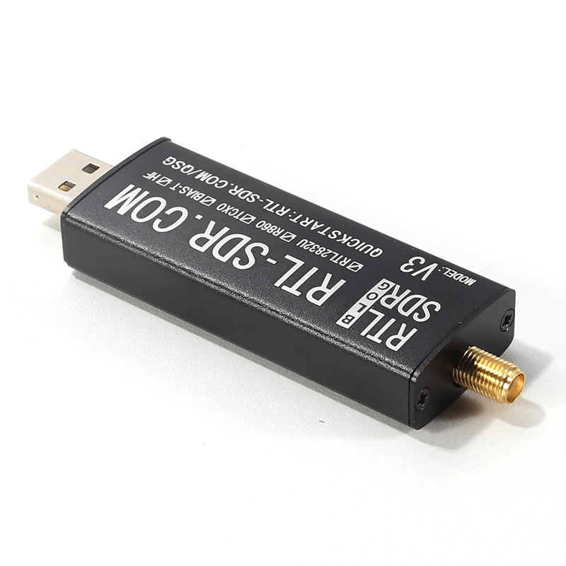 RTL-SDR Blog RTL SDR V3 R820T2 RTL2832U 1PPM TCXO SMA RTLSDR Software Defined Radio with Multipurpose Dipole Antenna electronic component electrical component
