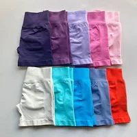 Sports Shorts Low Ribbed Band Yoga Shorts Seamless Scrunch Bum Workout Gym Shorts Booty Stretch Fitness Clothes Running Shorts