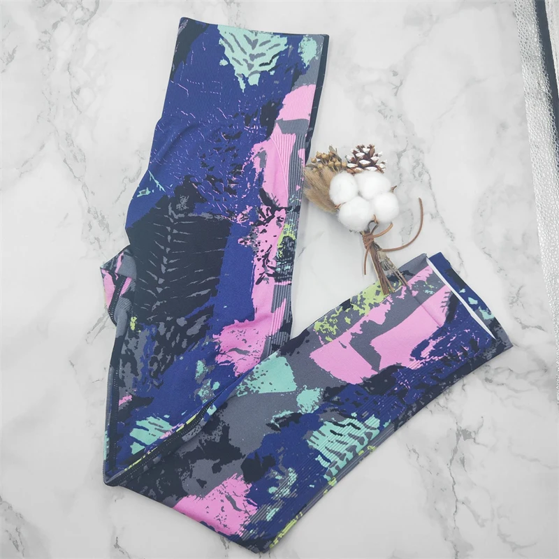 Seamless Leggings for Women Fitness Yoga Pants High Waist Tie Dye Legging Scrunch Butt Lifting Sports Gym Tights yoga  Leggings