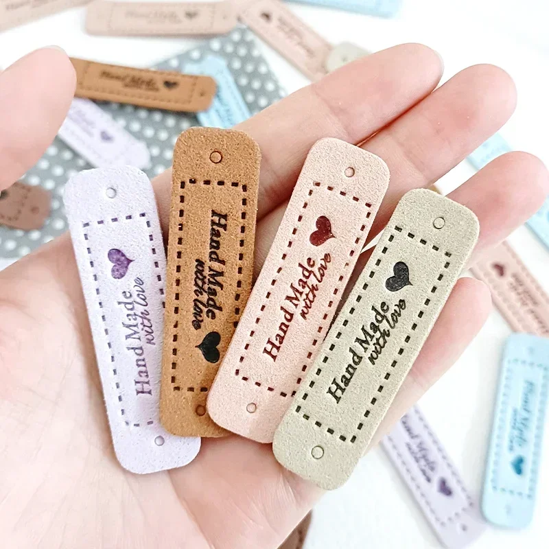 Leather Labels Clothing Labels Leather Tags Garment Labels Sewing Labels 10pcs