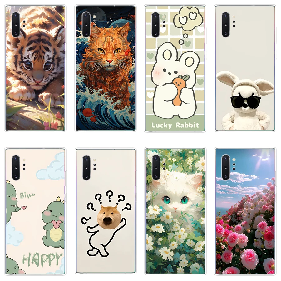 4 Per Galaxy Note 10/Note 10 Plus/Note 20/Note 20 Plus/Note 20 Custodia Ultra Custodia Protettiva In Silicone Morbido Tpu