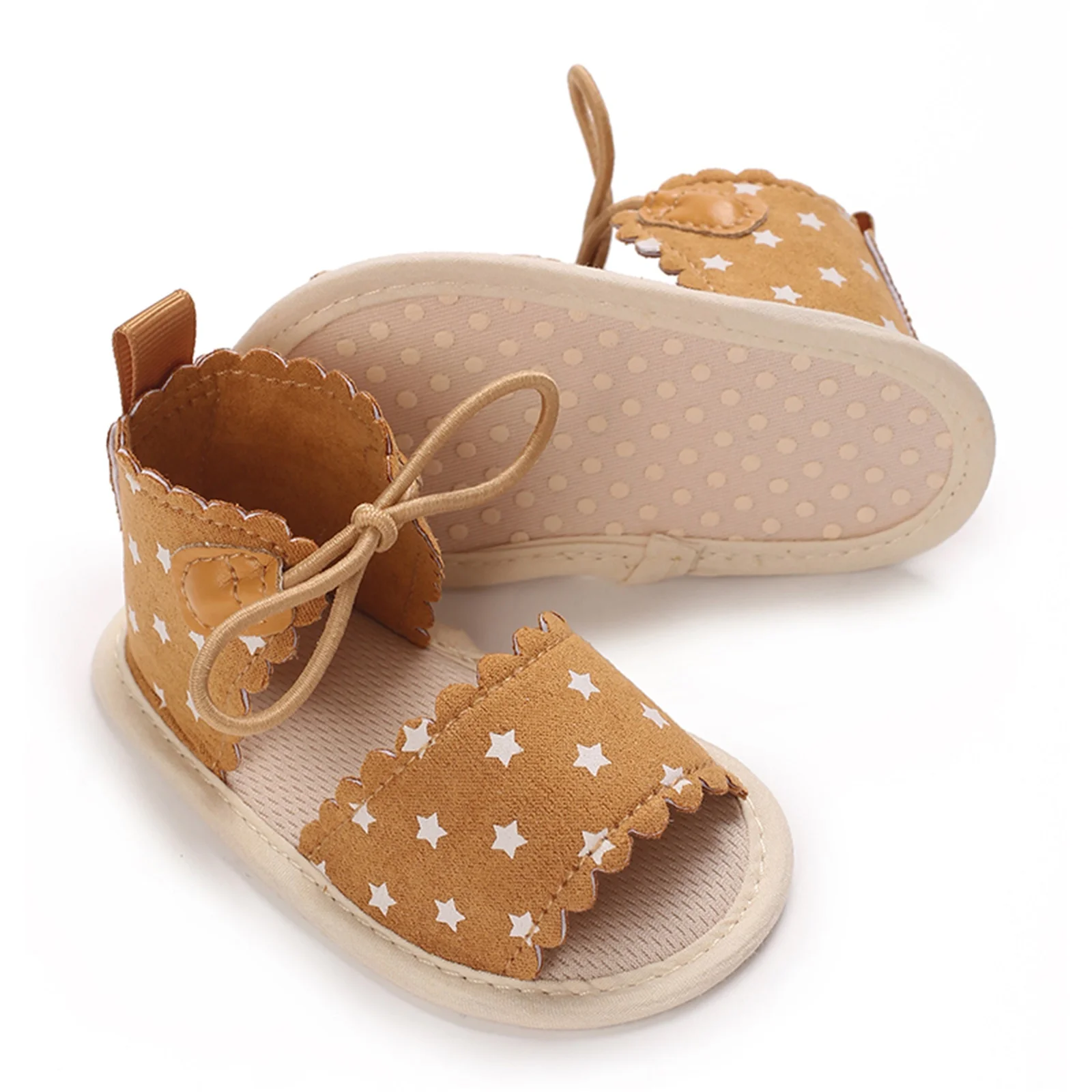 Infant Baby Girls Sandals Summer Baby Shoes Cute Stars Print Anti