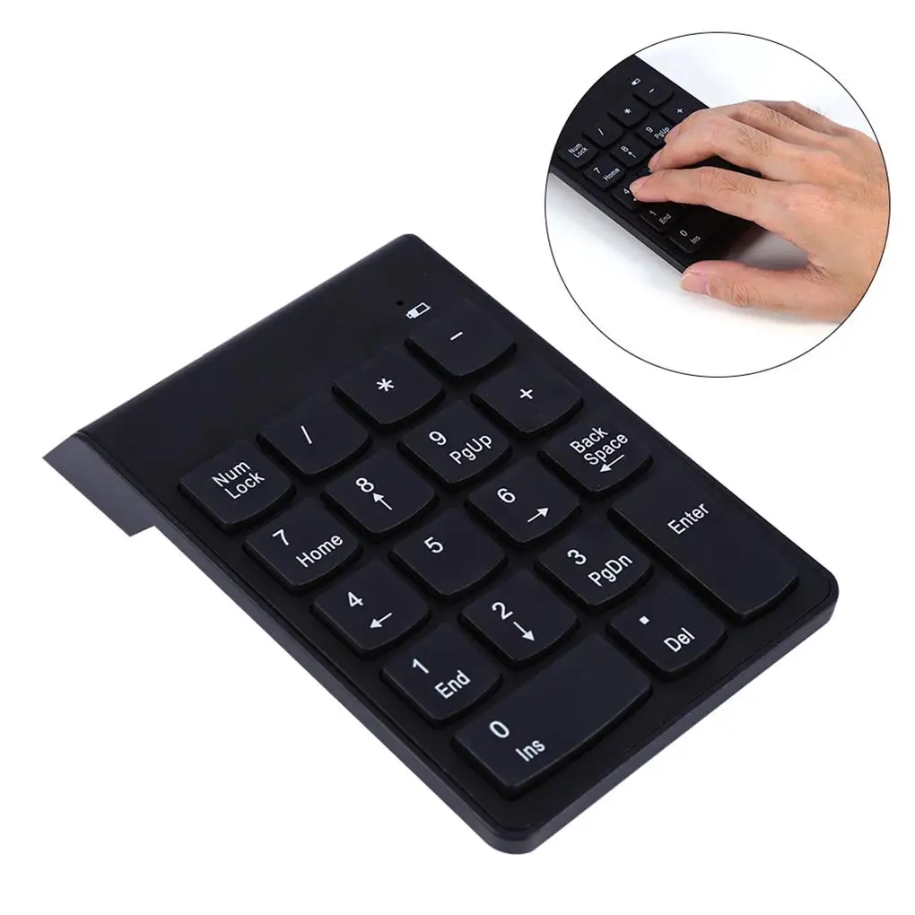 

USB Wired Numeric Keyboard 18 Keys Laptop External Mini Numpad Replacement Electronic PC Computer Keypad For Home Office