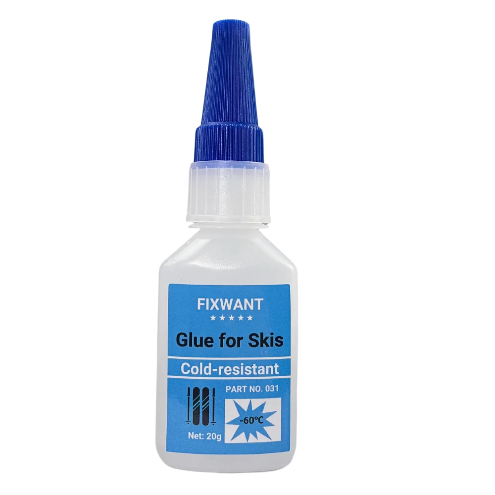 FIXWANT 스키용 슈퍼 접착제, 즉석 빠른 다목적 강력한 액체, 투명-60 ℃ 내한성 접착제, 20g