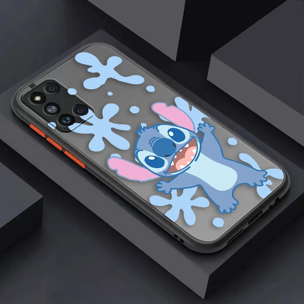 thumbnail image 1 of Matte Case for Samsung Galaxy M62 M53 M52 M51 M33 M32 M31 M30S M23 5G J8 J7 J6 J5 J4 Case Funda Capa Lilo & Stitch Cartoon Anime, 1 of 5
