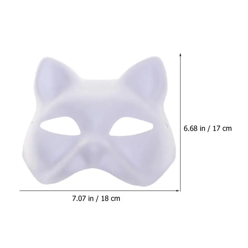 12 Pcs Prom Props Therian Mask Prom Mask 18x17cm Blank Mask White Craft  Blanks Masquerade Mask Unpainted Craft Mask - AliExpress